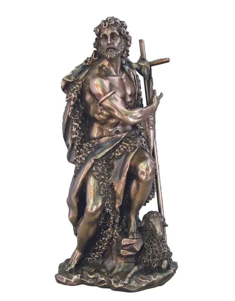 Goldscheider of Vienna 9.5" St. John the Baptist Bronze Statue