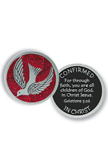 Abbey & CA Gift Red Epoxy Confirmed in Christ Token