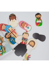 Shining Light Dolls Easter Morning Wooden Magnet Set