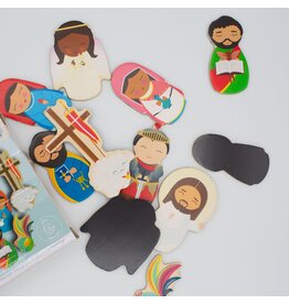 Shining Light Dolls Easter Morning Wooden Magnet Set