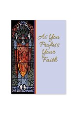 The Printery House As You Profess Your Faith R.C.I.A. Profession Card (Baptized)