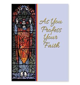 The Printery House As You Profess Your Faith R.C.I.A. Profession Card (Baptized)