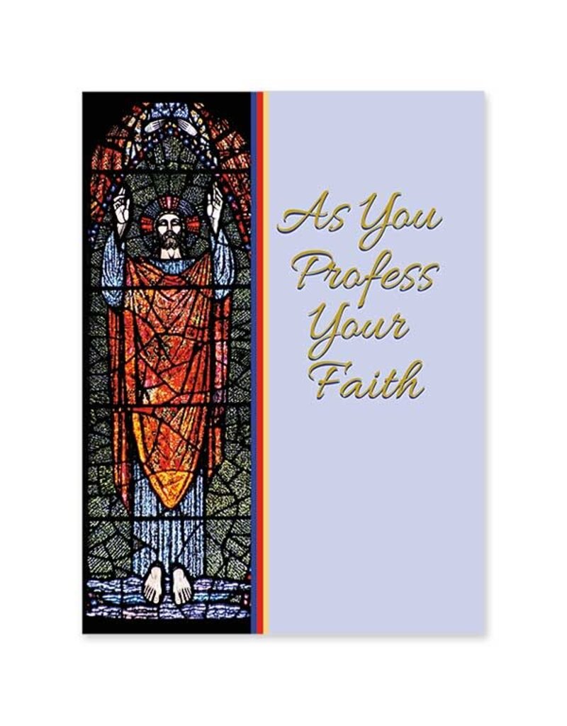 The Printery House As You Profess Your Faith R.C.I.A. Profession Card (Baptized)