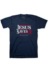 Kerusso Kerusso Christian T-Shirt Jesus Saves '24 | Small/Navy