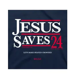 Kerusso Kerusso Christian T-Shirt Jesus Saves '24 | X-Large/Navy