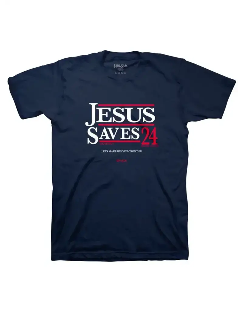 Kerusso Kerusso Christian T-Shirt Jesus Saves '24 | 2X-Large/Navy