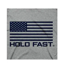 Kerusso Hold Fast Mens T-Shirt God Bless America Scene | X-Large/Grey
