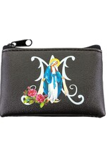 WJ Hirten Black Grained Leatherette with Our Lady of Grace