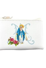 WJ Hirten White Grained Leatherette with Our Lady of Grace