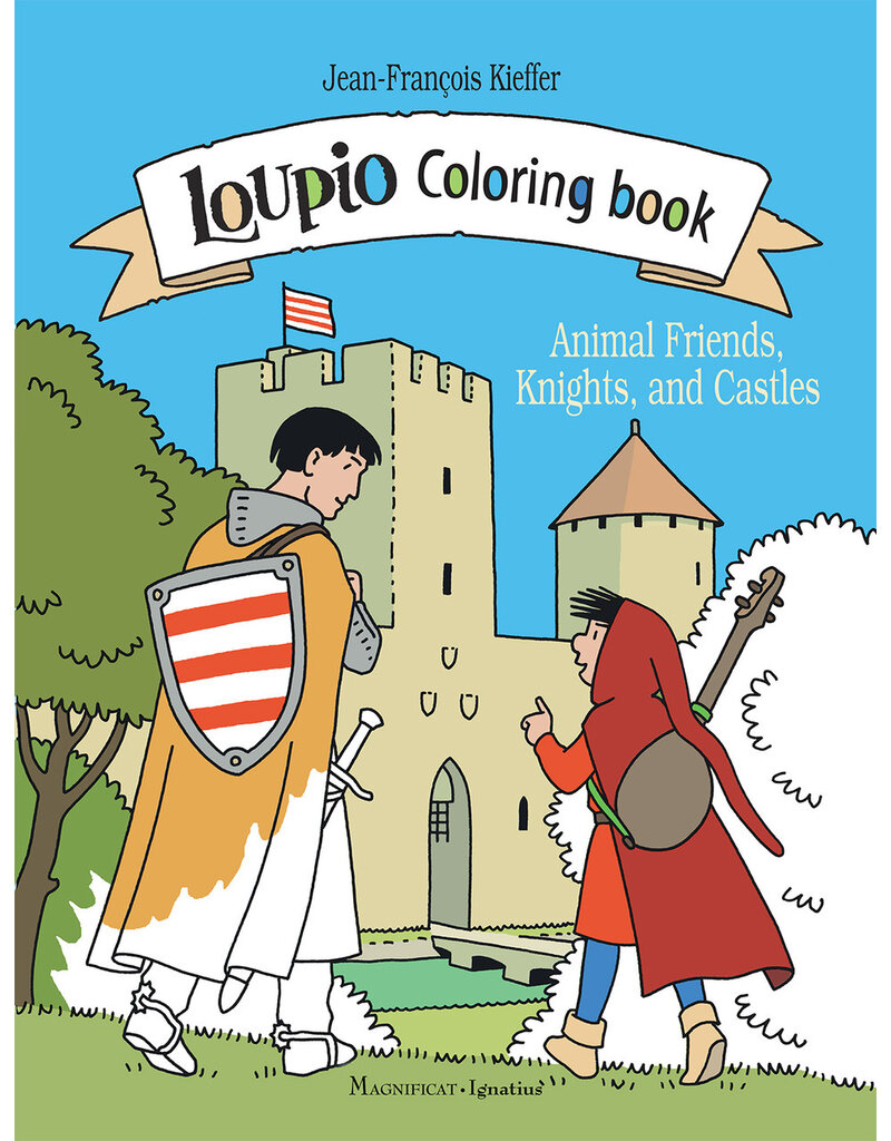Ignatius Press Loupio Coloring Book | Animal Friends, Knights, and Castles