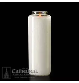 Cathedral Candle Co. 8 Day Domus Christi Glass Bottle Style 51% Beeswax (Single Candle)