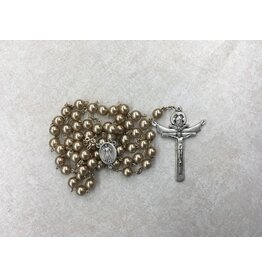 Gold Divine Mercy Rosary with Trinity Crucifix