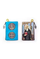 Logos Trading Post Rosary Pouch 6x4" - St Benedict and Medal