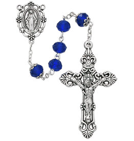 McVan 8mm Sun-Cut Blue Rosary
