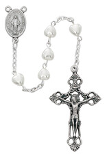McVan 6mm Pearl Heart Rosary