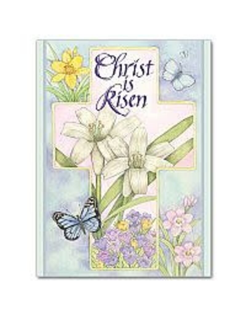 The Printery House Christ is Risen Easter Card (flowers and butterflies)
