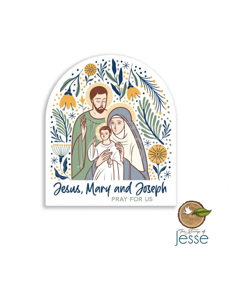 The Stump of Jesse The Holy Family Waterproof Vinyl Catholic Sticker