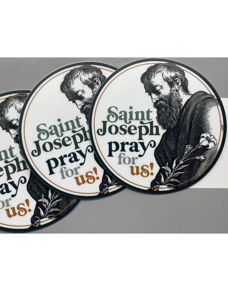 The Stump of Jesse St. Joseph Catholic Sticker