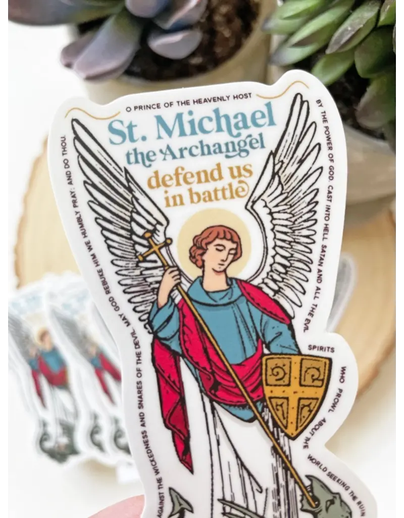The Stump of Jesse St. Michael the Archangel Waterproof Catholic Sticker