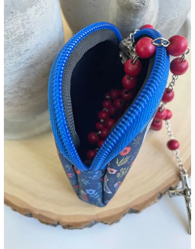 The Stump of Jesse Our Lady of Lourdes Rosary Pouch