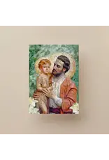 St. Joseph and Jesus Among the Lilies Print | 5x7