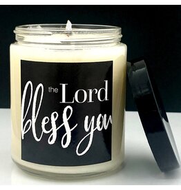 Abba Products Lord Bless You-Mahogany Teakwood Candle