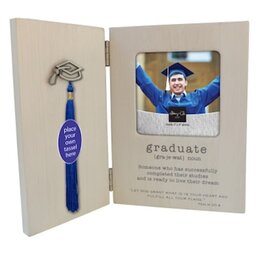 Abbey & CA Gift Frame-Graduate-Hinged w/Place For Tassel (Holds 4 x 4 Photo)