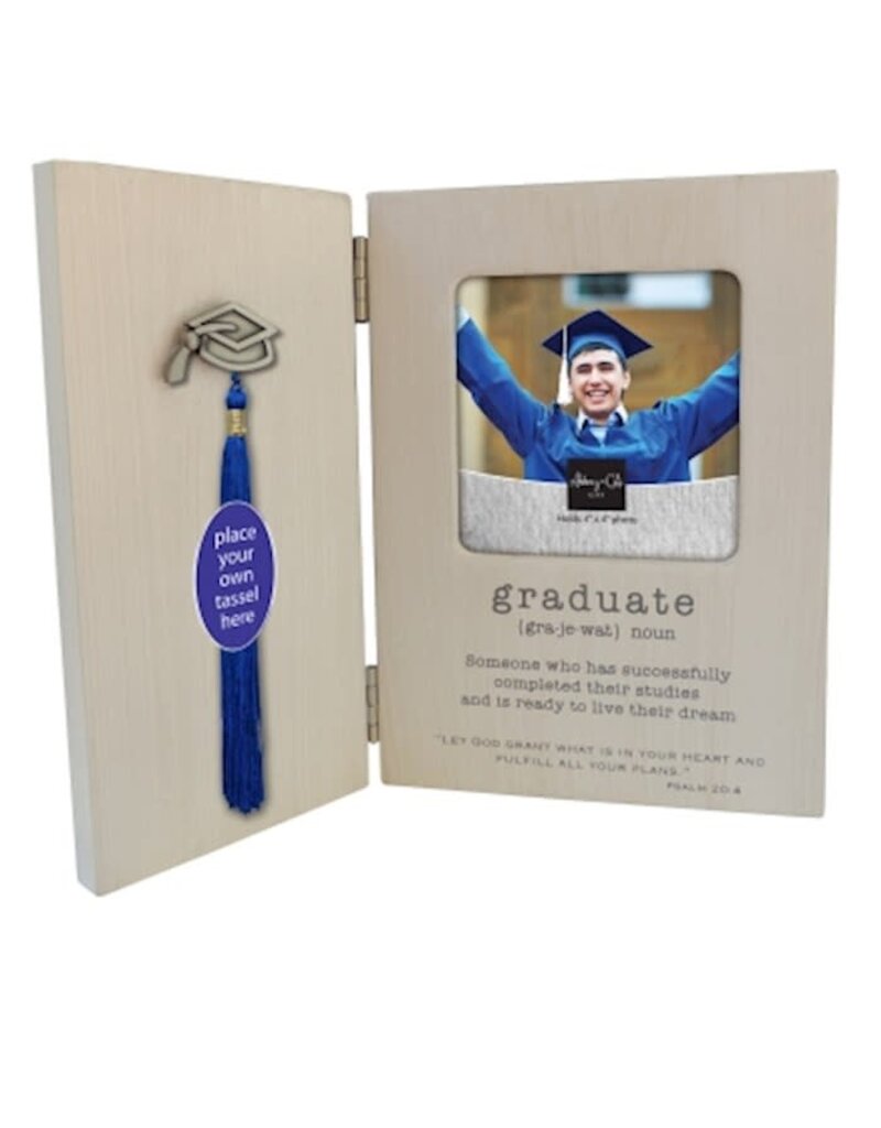 Abbey & CA Gift Frame-Graduate-Hinged w/Place For Tassel (Holds 4 x 4 Photo)
