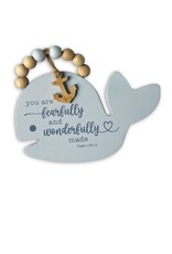 Abbey & CA Gift Wall Plaque-Whale/You Are Fearfully And Wonderfully Made