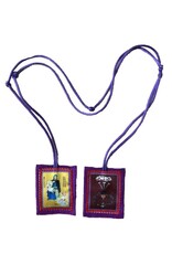 Fiat Imports Small Purple Scapular for Benediction and Protection with Cross