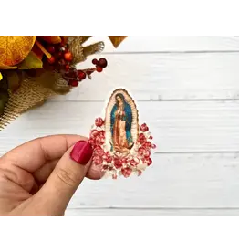 Our Lady of Guadalupe with Roses Sticker