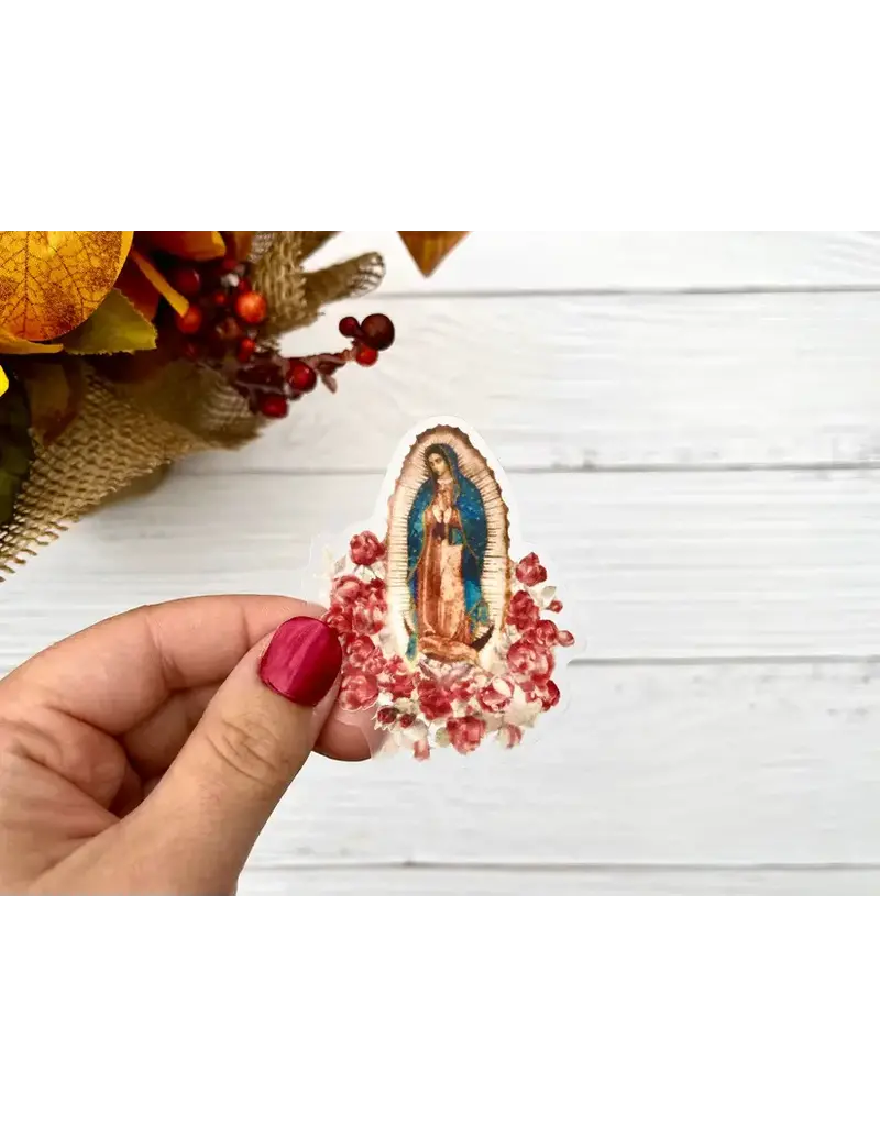 Our Lady of Guadalupe with Roses Sticker