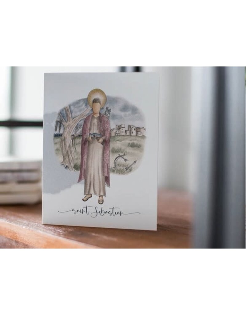 Catholic Greeting Card Sebastian