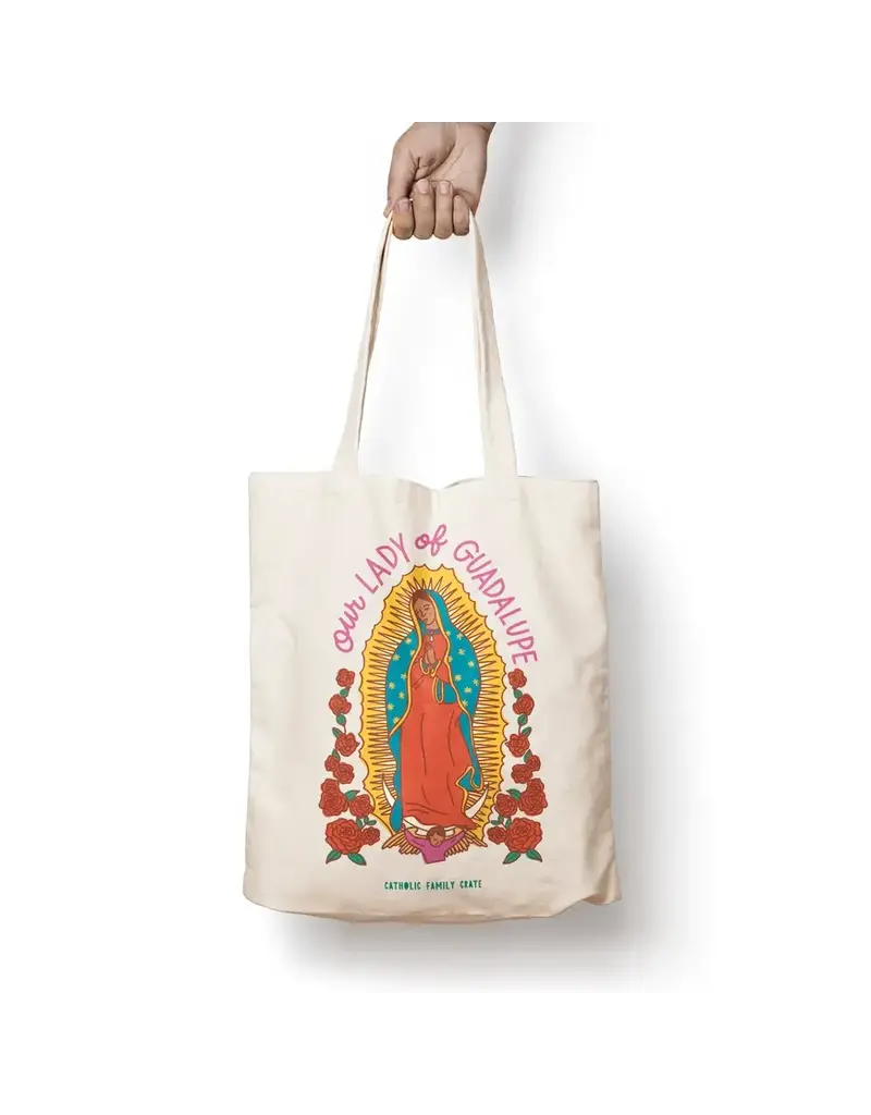 Catholic Family Crate Our Lady of Guadalupe Tote Bag