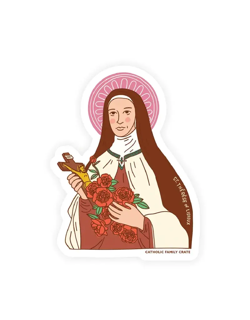 Catholic Family Crate Saint Thérèse of Lisieux Sticker