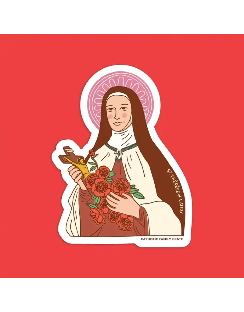 Catholic Family Crate Saint Thérèse of Lisieux Sticker