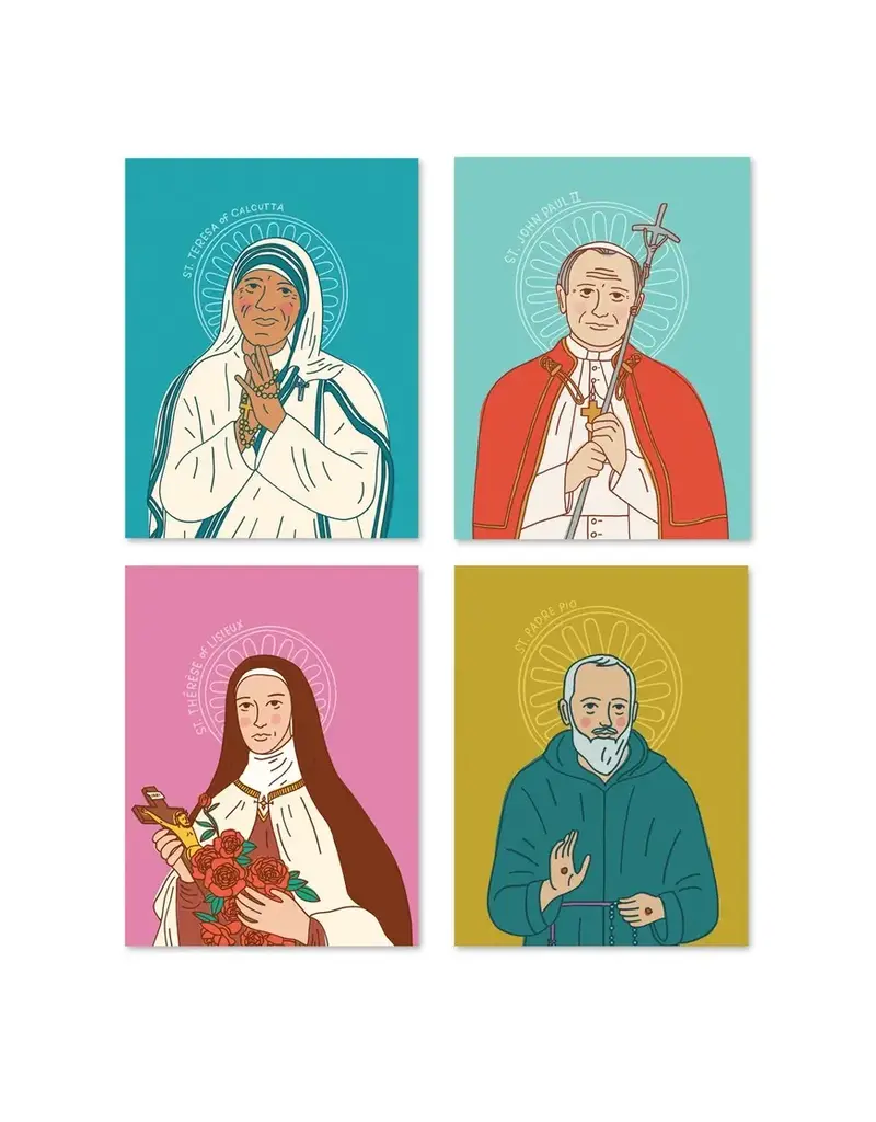 Catholic Family Crate Modern Saints Greeting Cards (Set of 8)