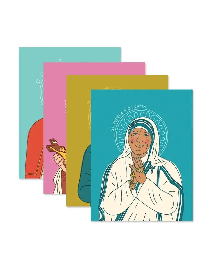 Catholic Family Crate Modern Saints Greeting Cards (Set of 8)