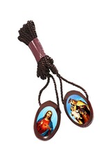 Catholica Shop Wood Small Oval Scapular