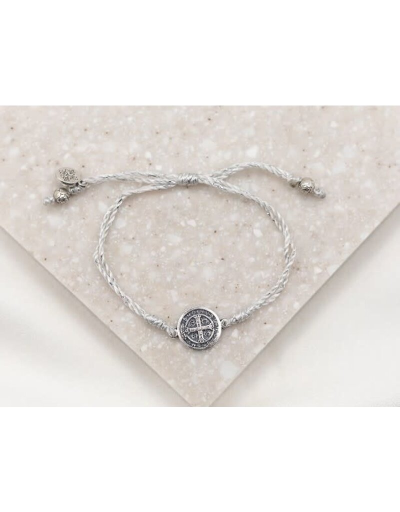 My Saint My Hero Serenity Blessing Bracelet - Metallic Silver/Silver
