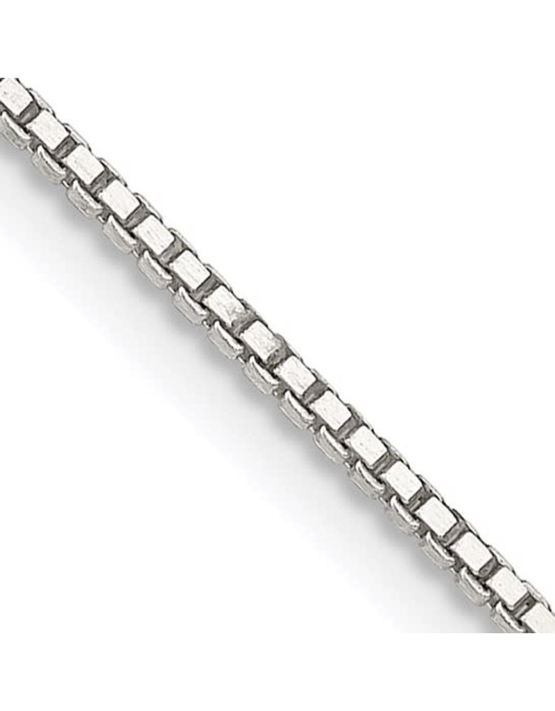 Sterling Silver 1.1mm Box Chain 18"