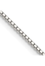 Sterling Silver 1.1mm Box Chain 20"