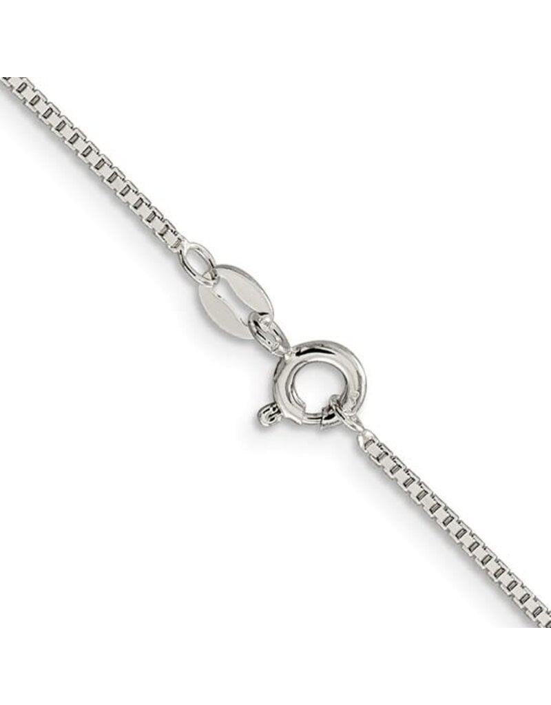 Sterling Silver 1.1mm Box Chain 20"