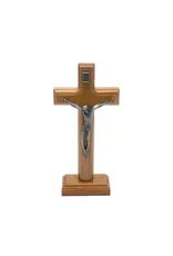Oremus Mercy Wooden Cross with Stand