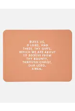 Be A Heart Meal Blessing Placemat - Cider Orange