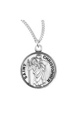 HMH Religious Sterling Silver St. Christopher Medal