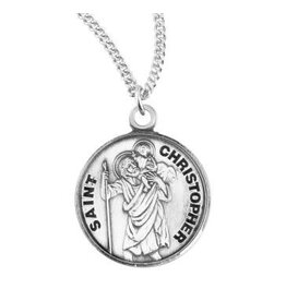 HMH Religious Sterling Silver St. Christopher Medal