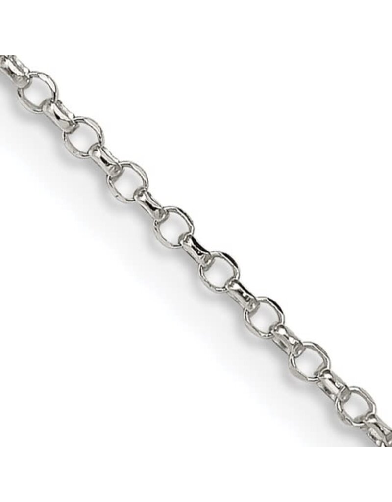 20" Sterling Silver 1.5mm Diamond-cut Cable Chain