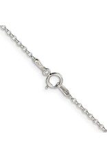 22" Sterling Silver 1.5mm Diamond-cut Cable Chain
