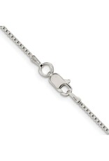 22" Sterling Silver 1.25mm Box Chain